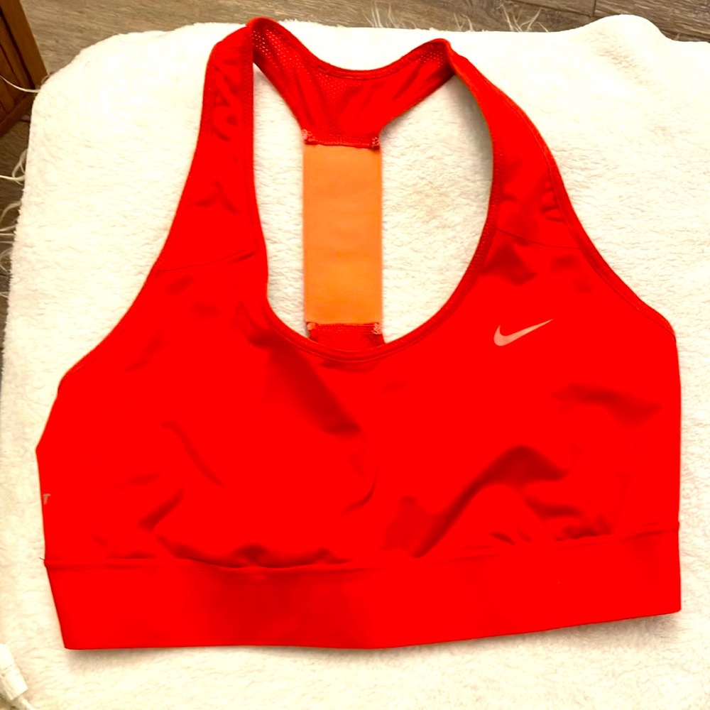 Nike orange sports bra. Gently worn.